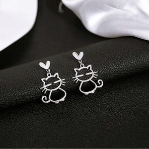 Kitty Dangle Earrings